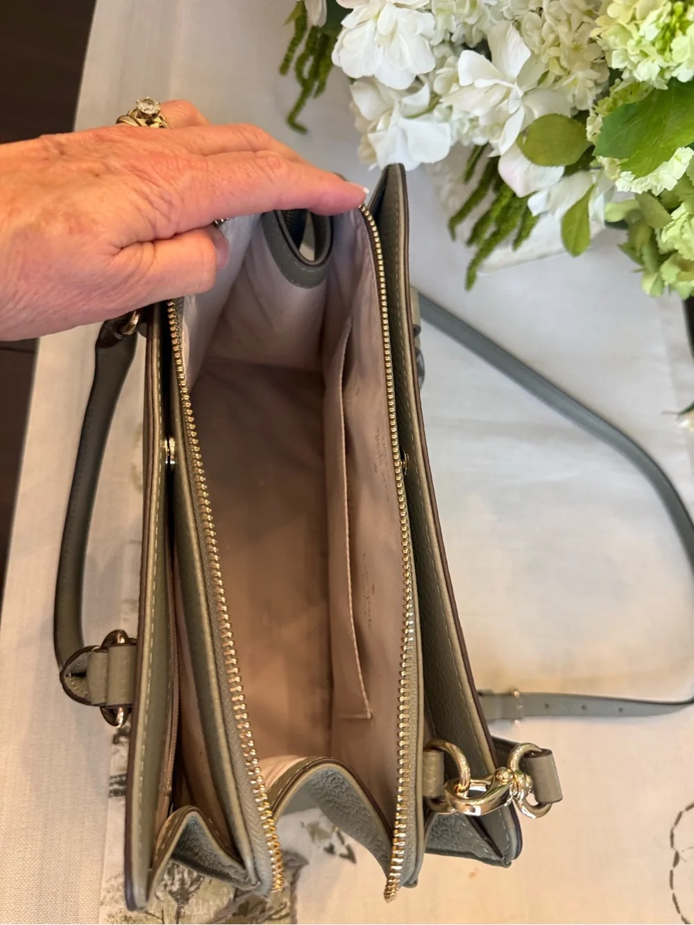 kate spade Green Pebbled Leather Top-Handle Satchel